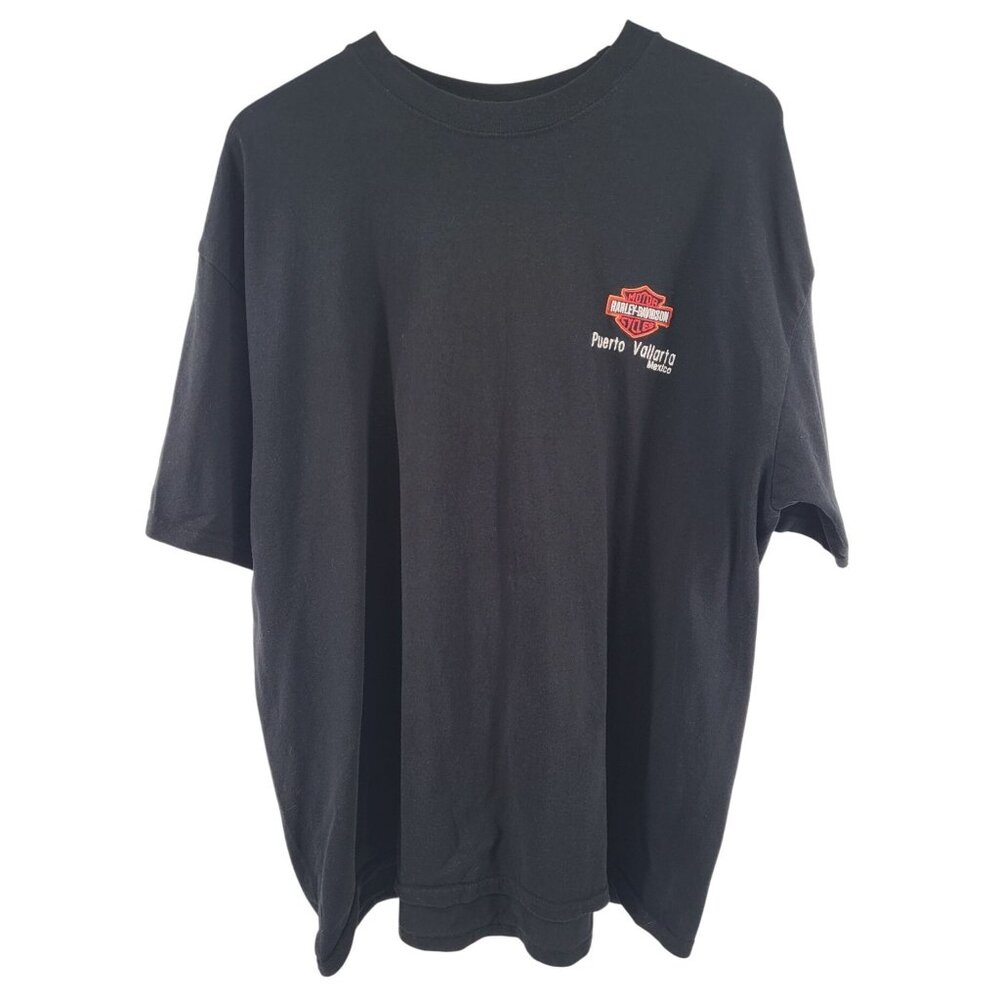 Harley-Davidson Puerto Vallarta Mexico 2XL Yazbek Black T-Shirt Cotton‎